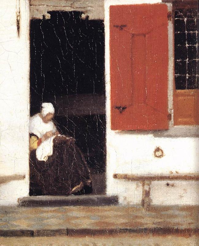 VERMEER VAN DELFT, Jan The Little Street (detail) etr